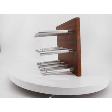 2020 single bottle deep wall mounted aluminium wine pegs rack